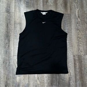 Vintage 90s Nike Center Swoosh Silver Tag Men’s Mesh Tank Top Shirt Size M Black